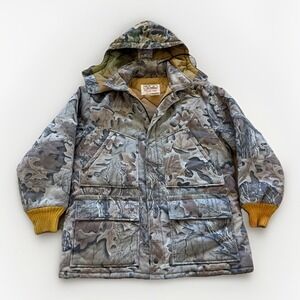 Vintage Walls Realtree Camo Jacket Men's XL Hunting Barn Chore Coat Field 90s